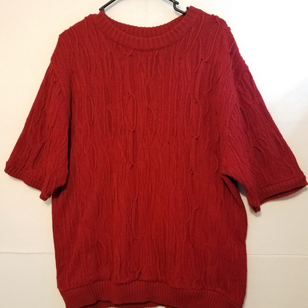 DTEK COOGIE STYLE KNIT CREW NECK PULLOVER SWEATER MEN SIZE L